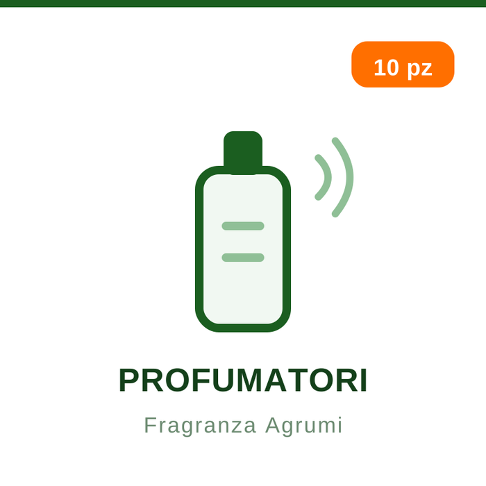 Profumatori per Sacchetto Folletto – Agrumi, Confezione da 10 Pezzi